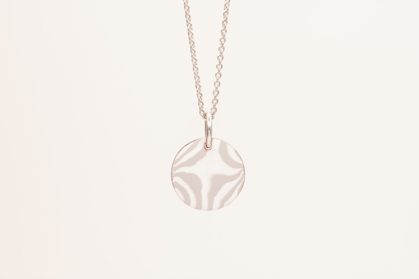 Mokume Gane Charm Silver