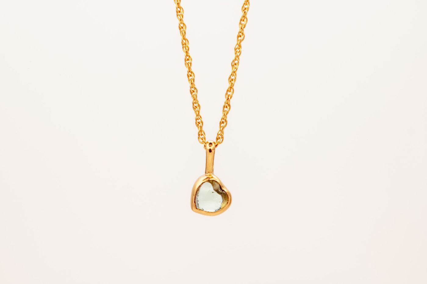 Tourmaline Heart Charm