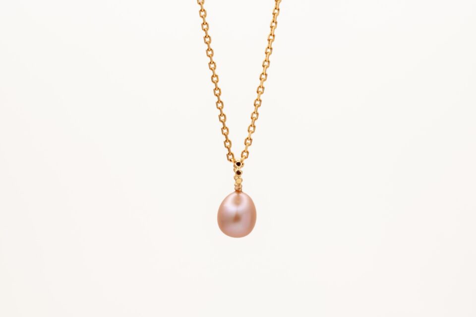 Classic Pearl Charm 14k gold