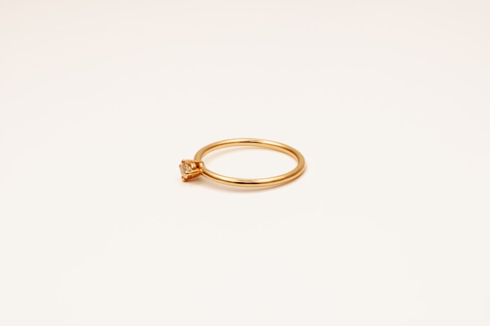 Diamond Solitair Ring 14k Gold