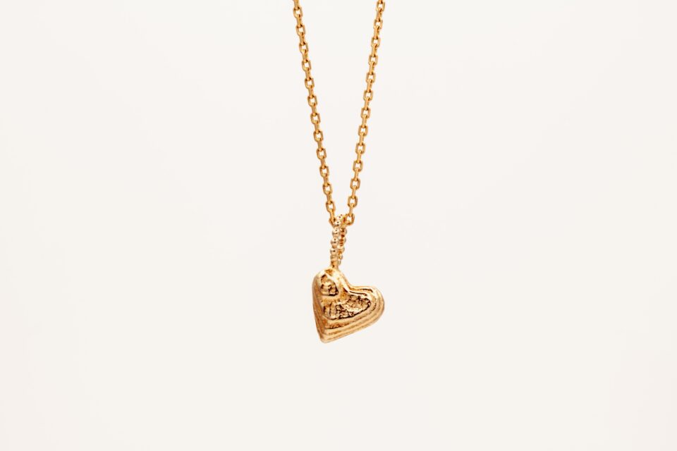 Sepia Bold Love Charm 14k gold